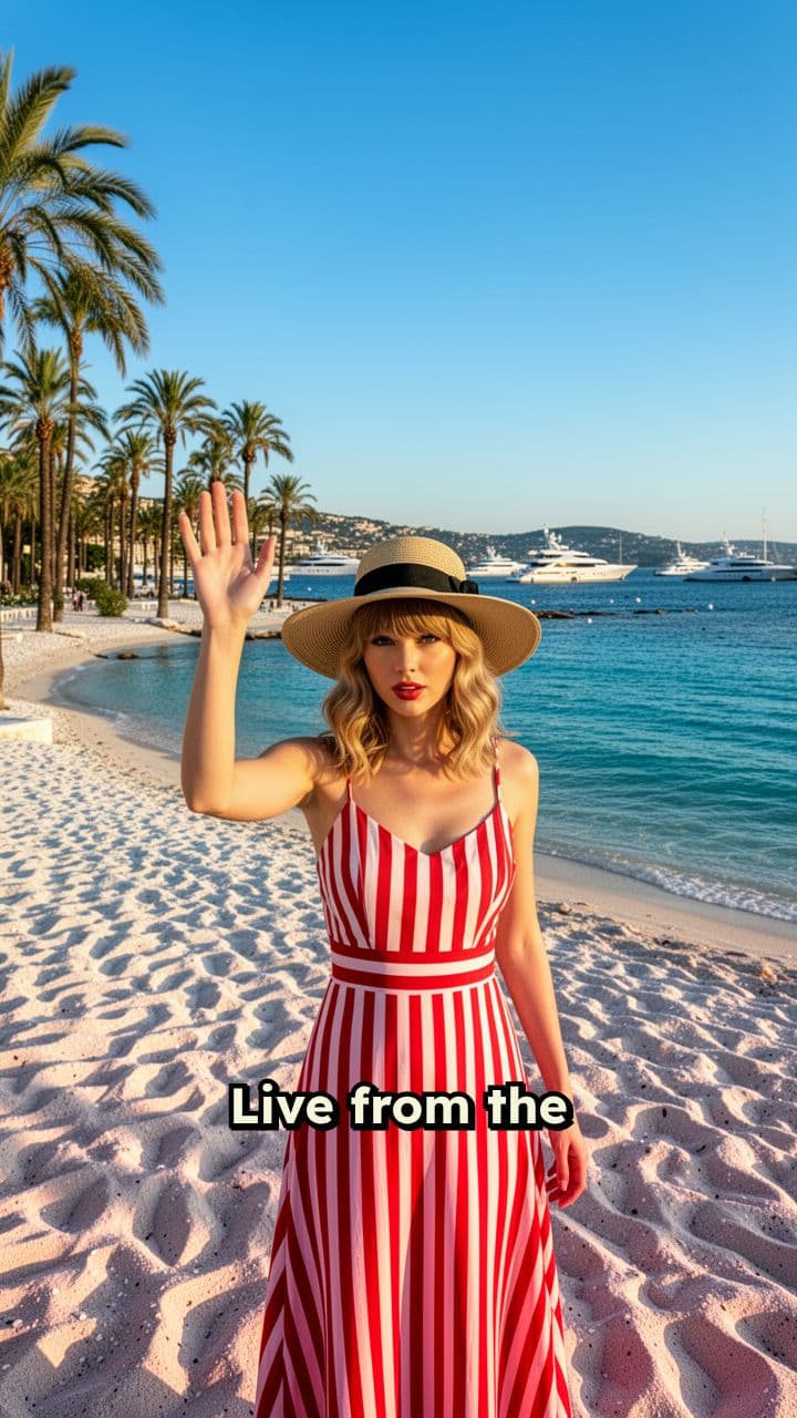 Taylor Swift's Pixar News from the French Riviera