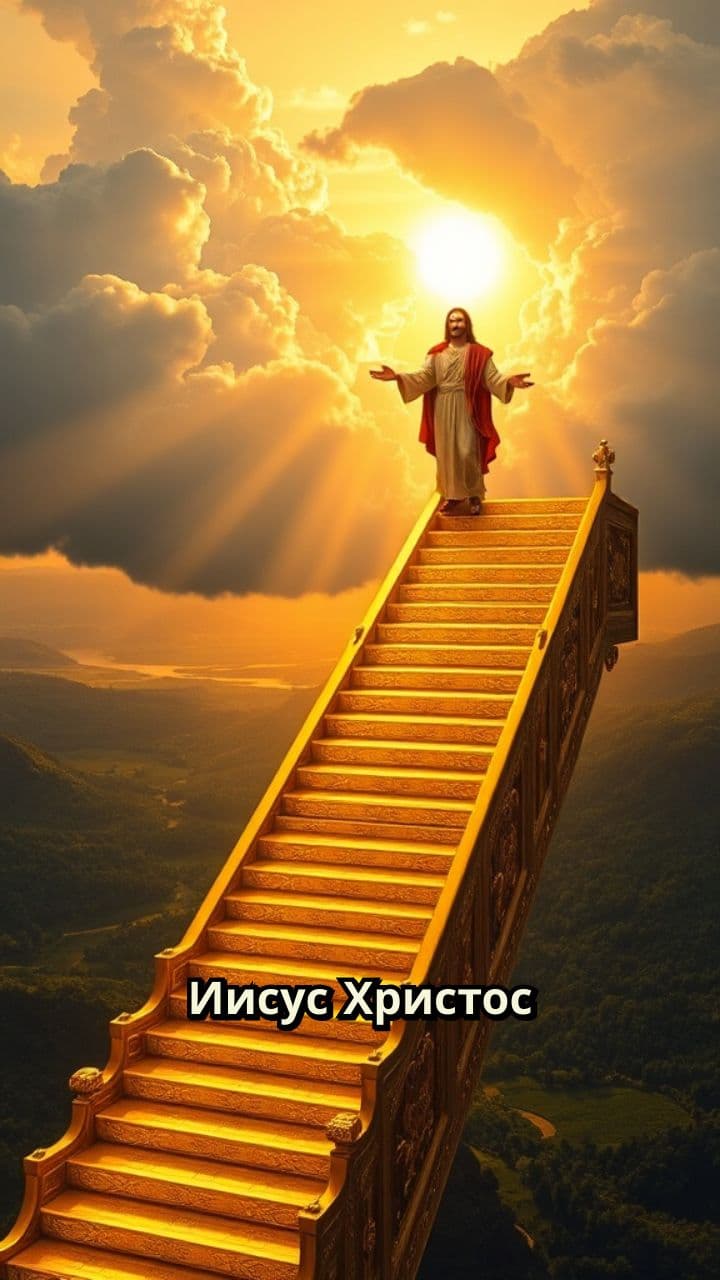 Сошествие Христа по золотой лестнице