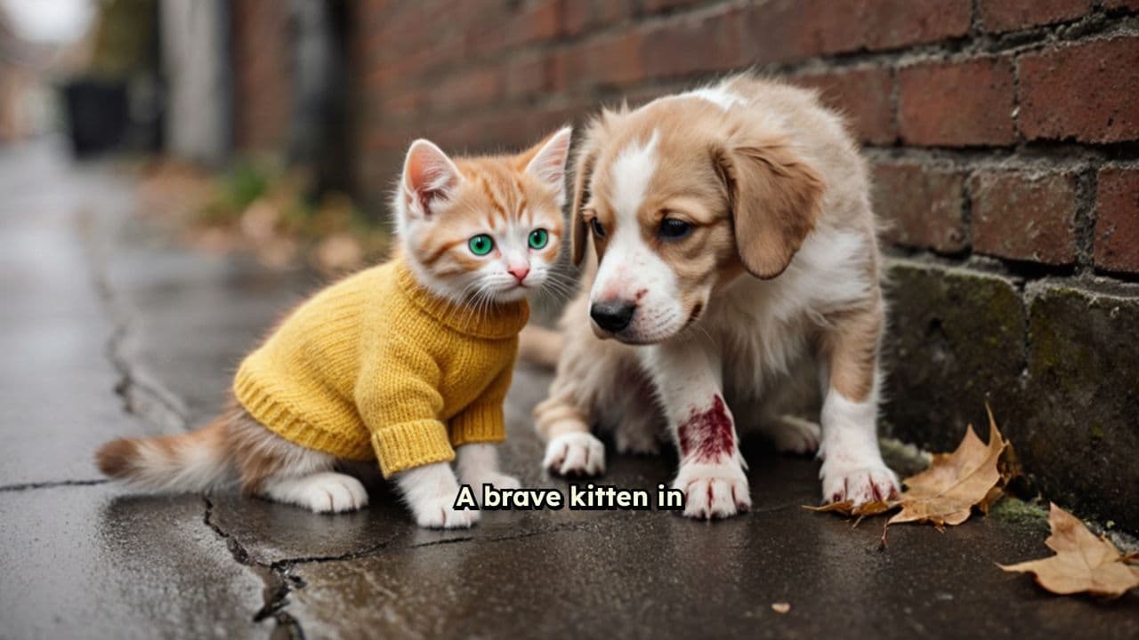 A Kitten's Love for a Puppy
