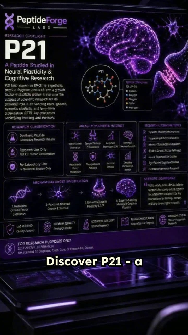 P21 Peptide Neural Plasticity and Cognitive Research