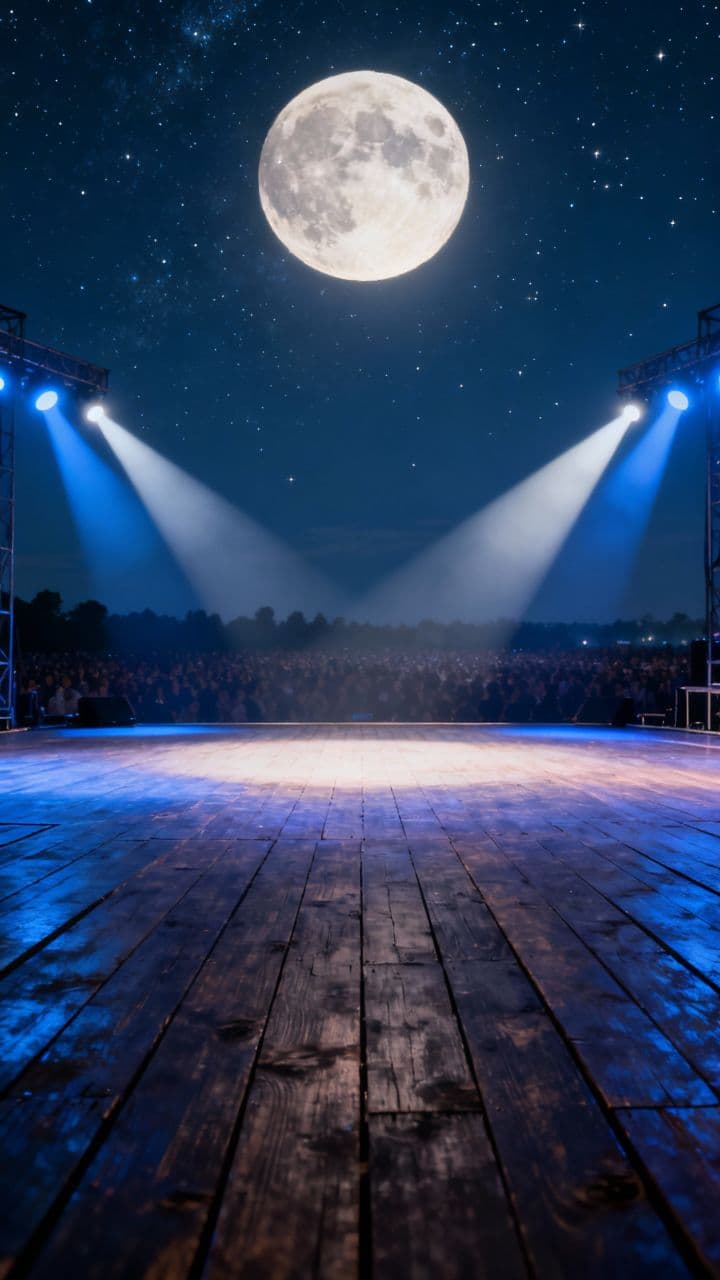 Moonlit Ballet in Open Space