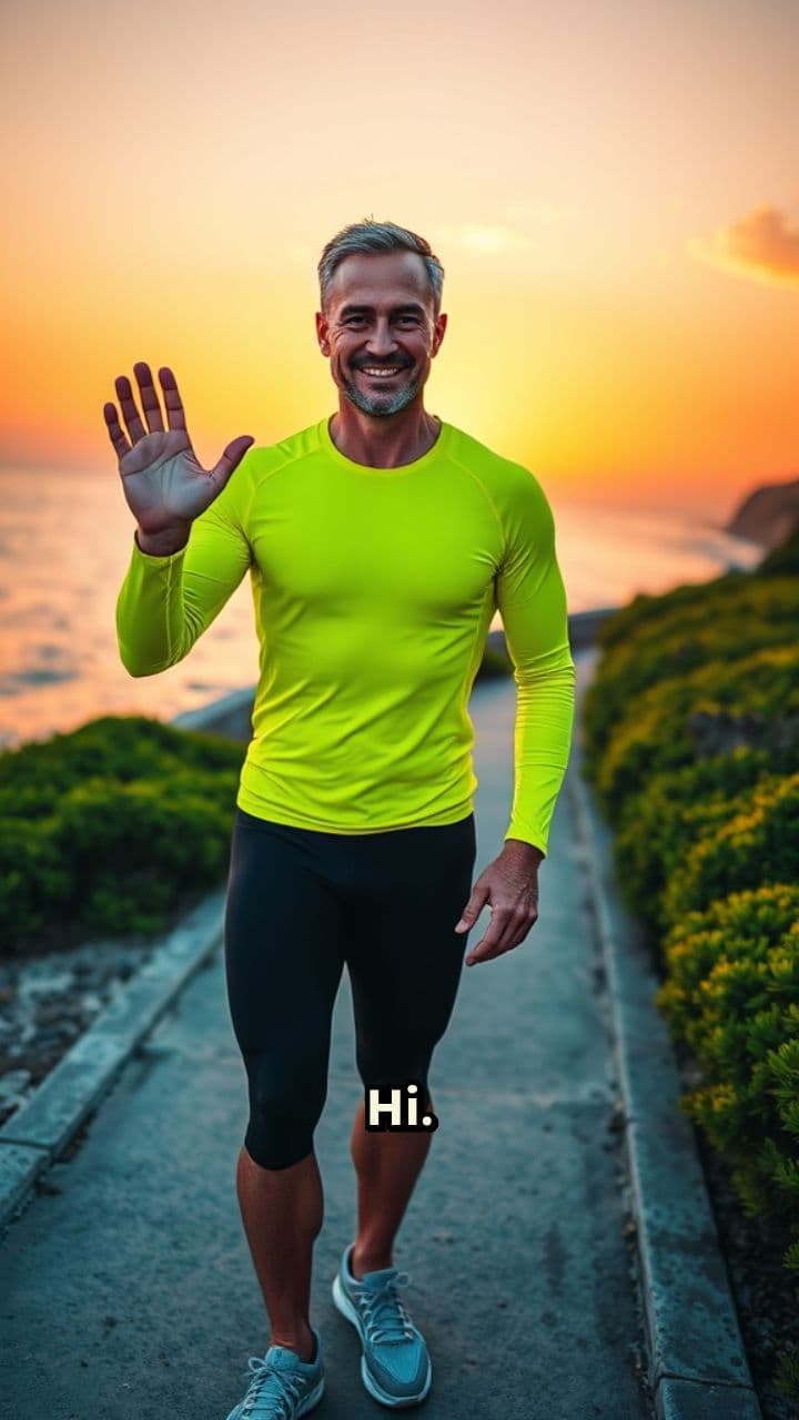 Suspiciously Happy Running Meow