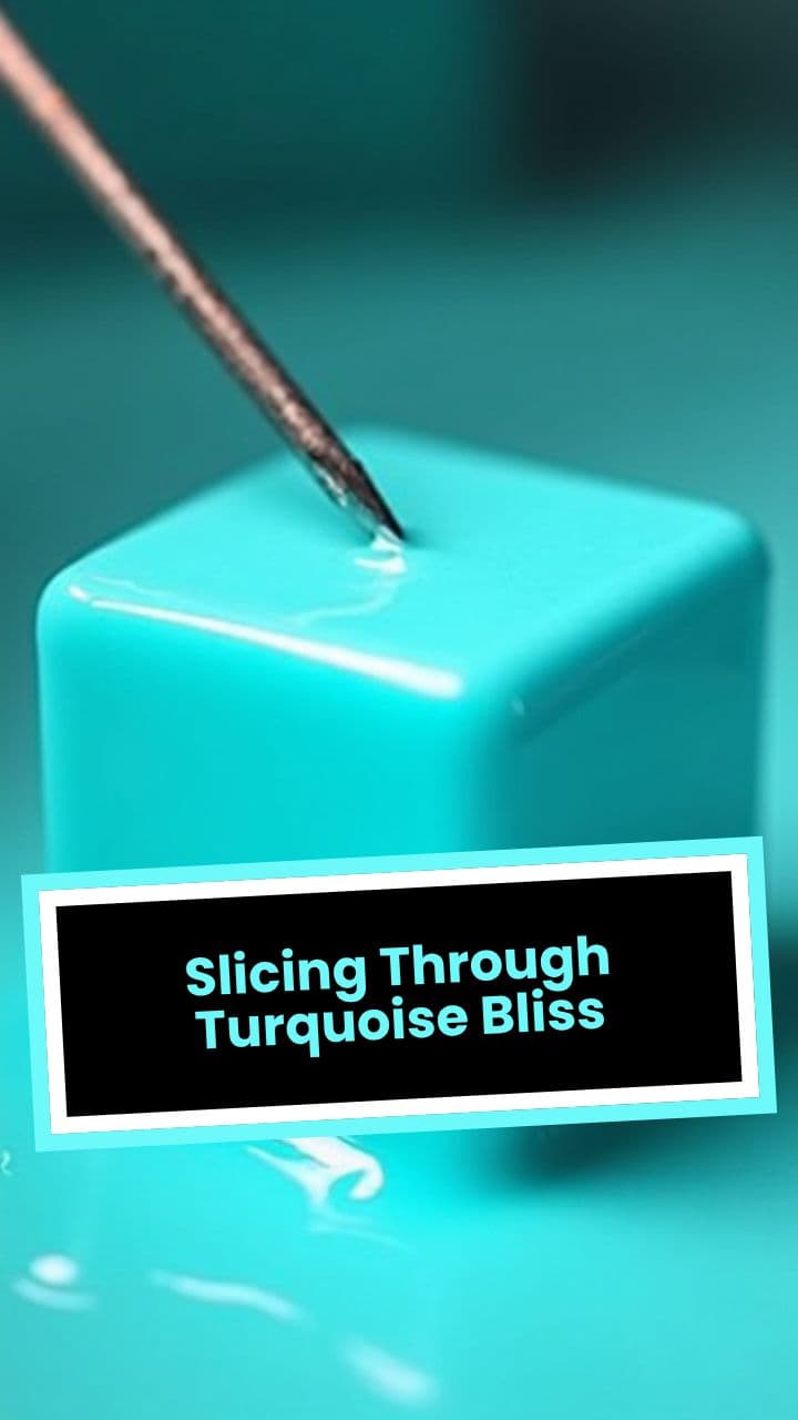 Slicing Through Turquoise Bliss