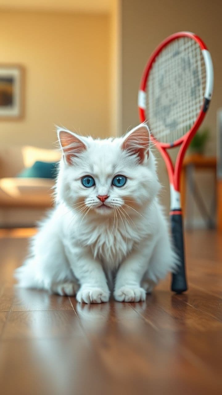 Badminton Cat