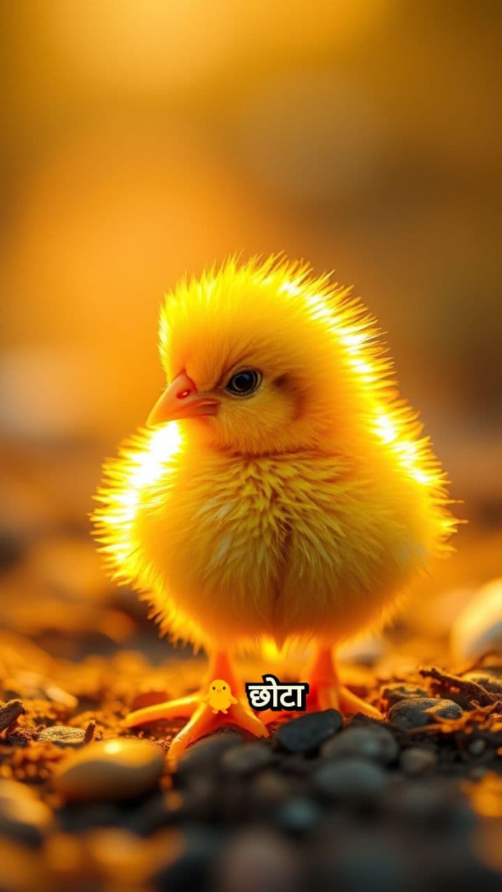 चूज़ा और सूरज की किरण