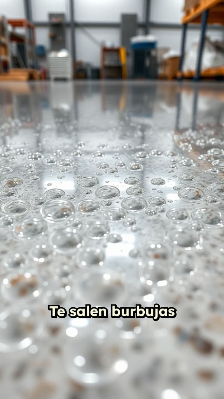 Evita burbujas en pisos de resina