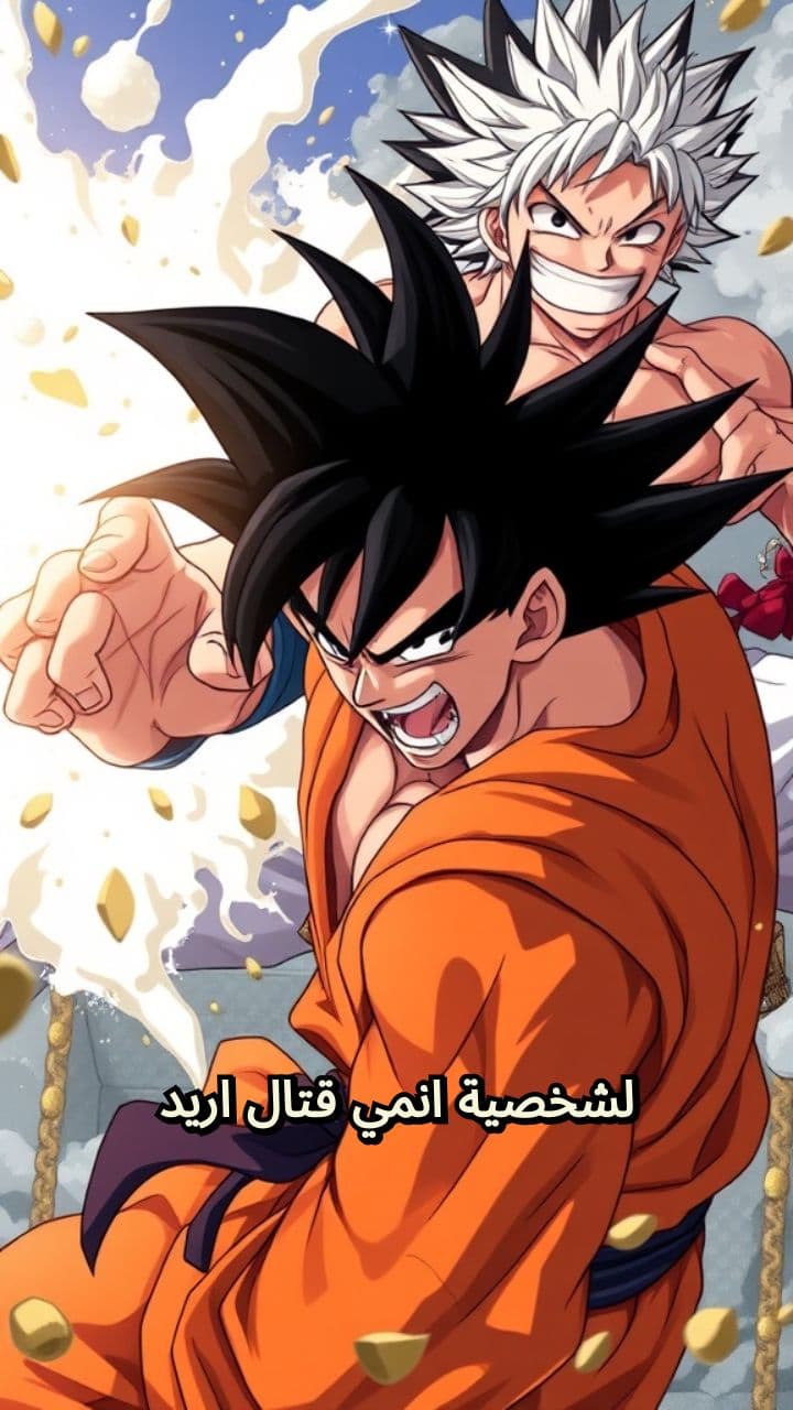 قتال غوكو ضد لوفي