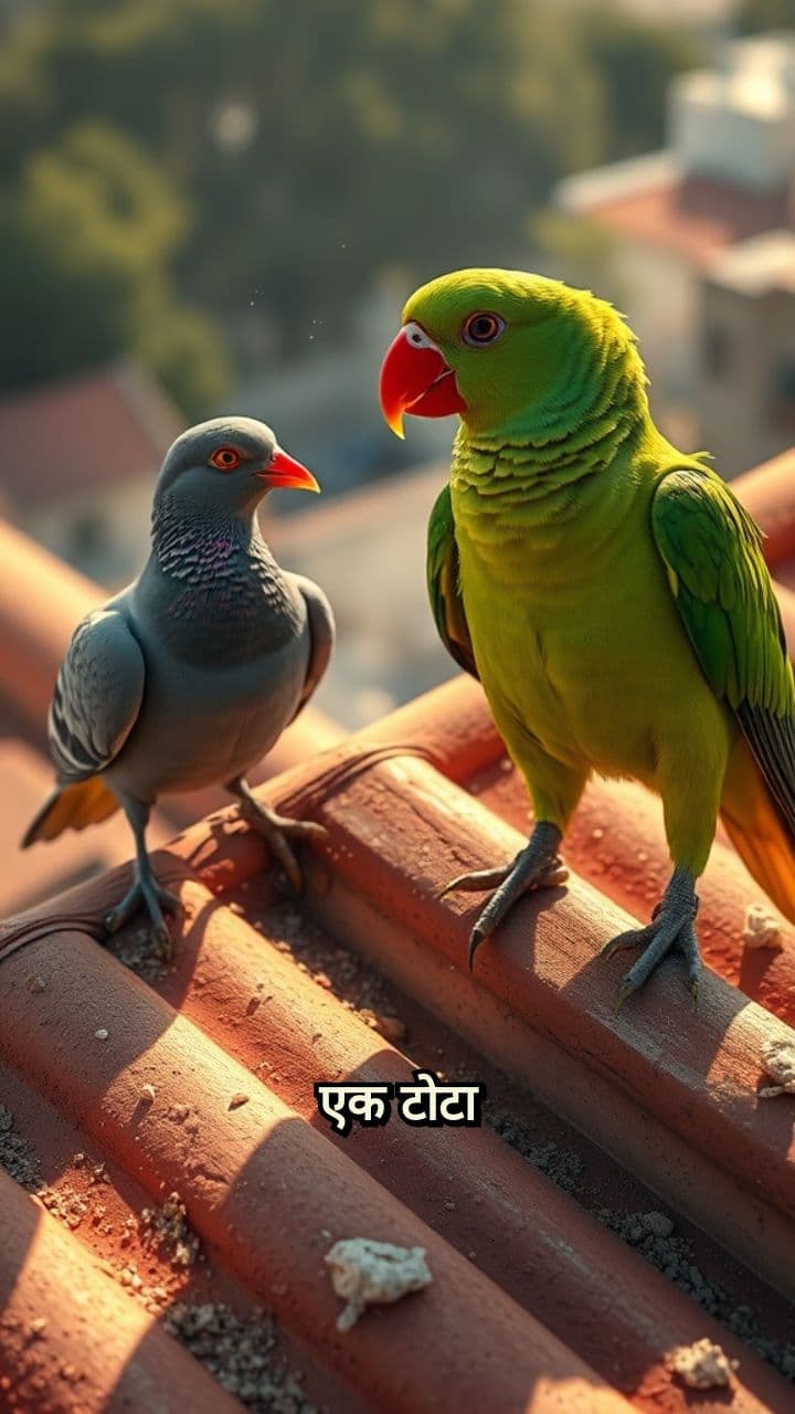 दाना बाँटने की सीख