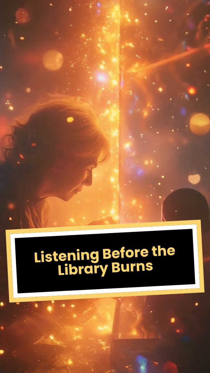 Listening Before the Library Burns