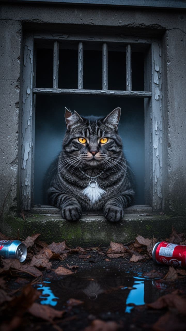 Мяу из подвала: протест кота