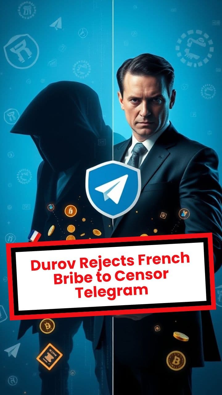 Durov Rejects French Bribe to Censor Telegram