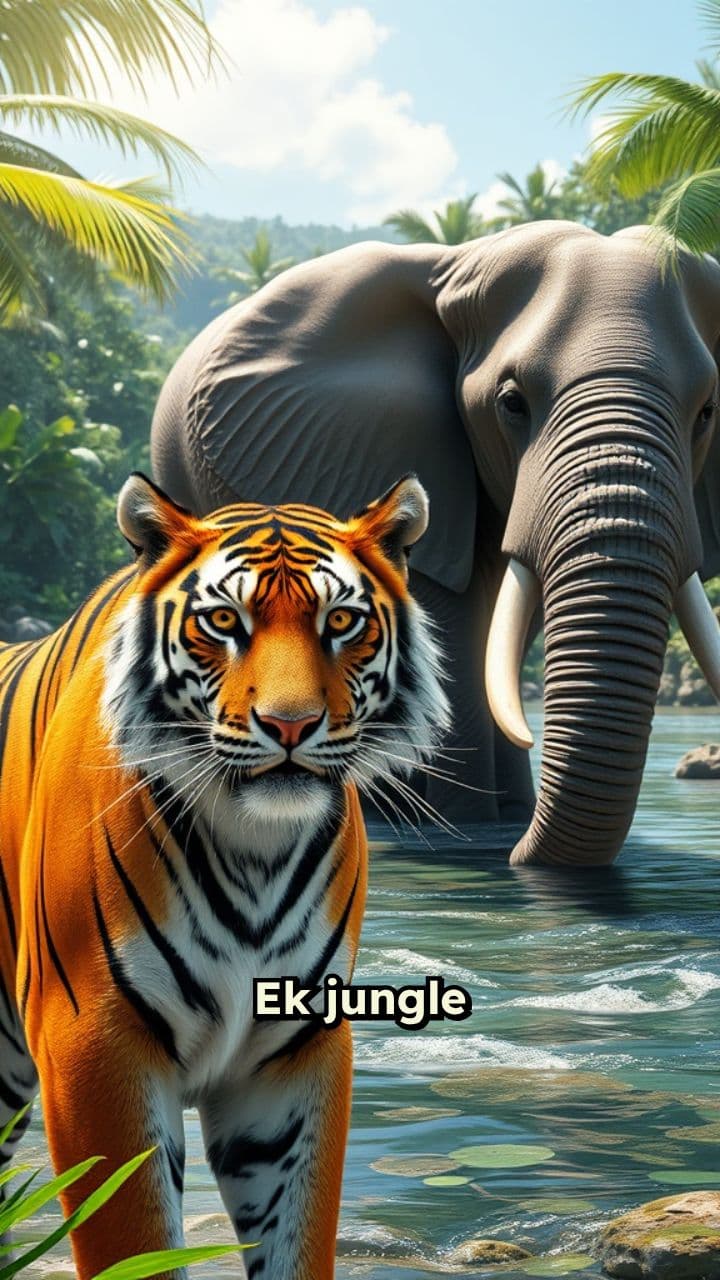 जंगल की समझदारी: शक्ति और धैर्य