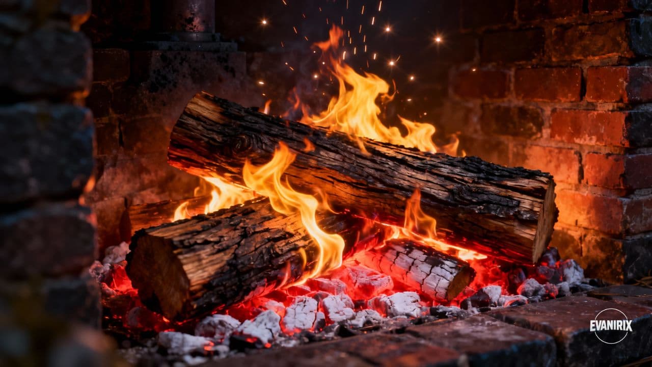 Cozy Winter Fireplace