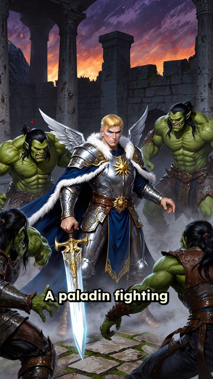 Paladin vs Orc Mob