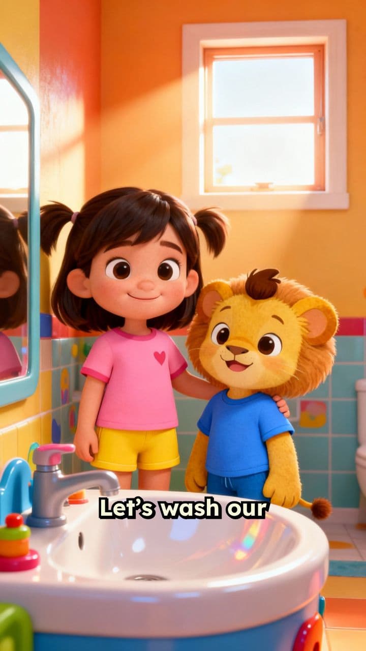 Leo and Alice Handwashing Adventure