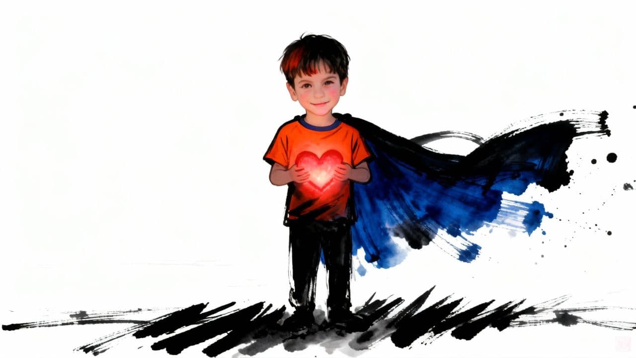 נדיב הגיבור על המיטה