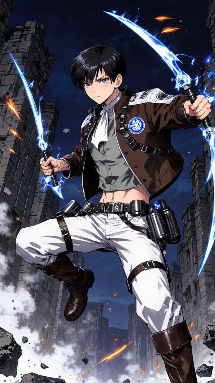 Levi Ackerman Glitch Action Edit