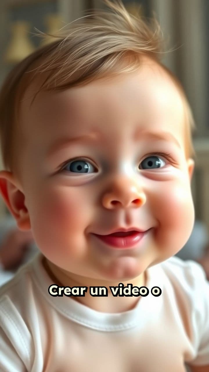 Bebé guiñando el ojo