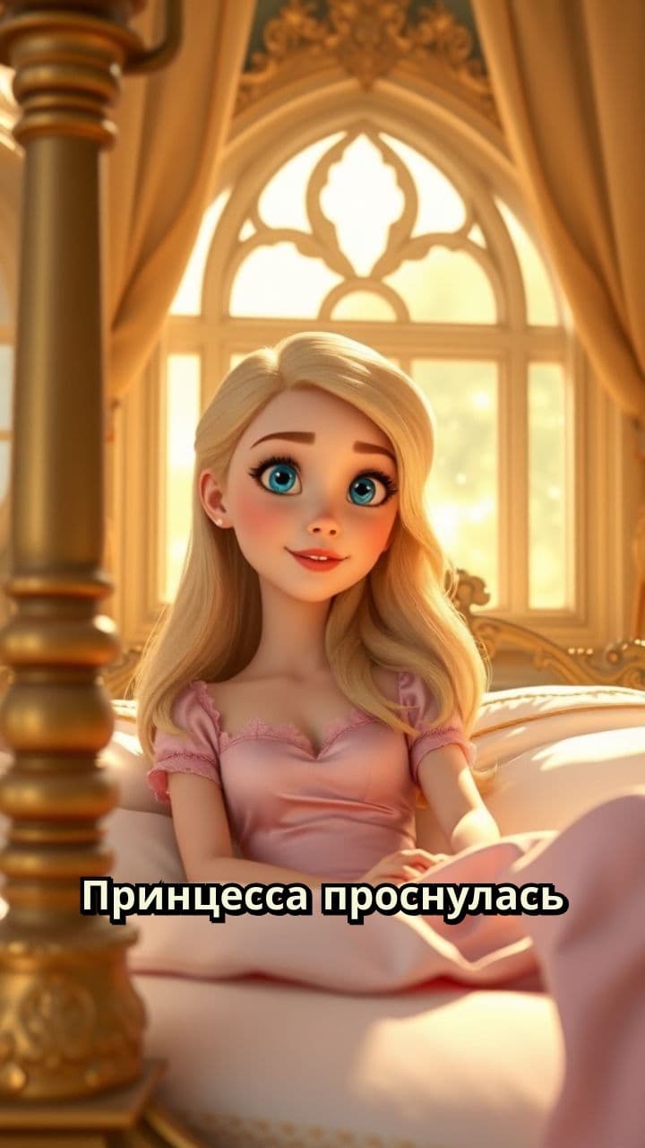 Принцесса и её белый котик