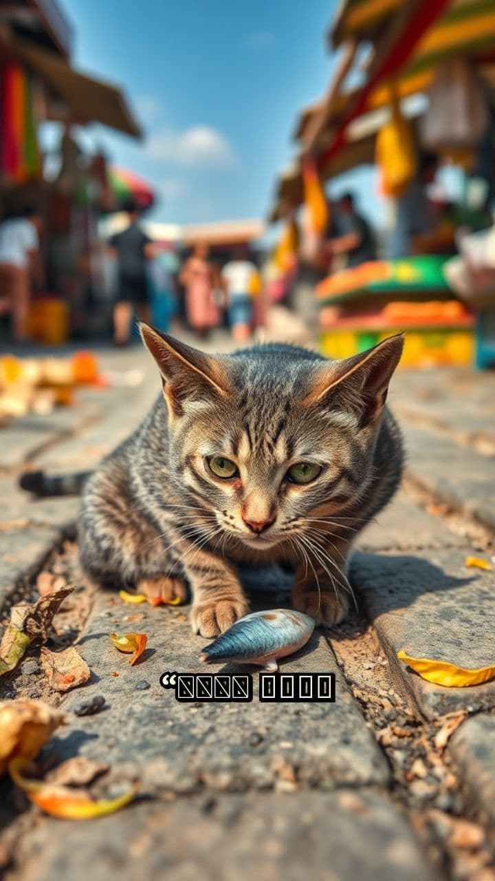 বাজারের পাশে বিড়ালের কাহিনী