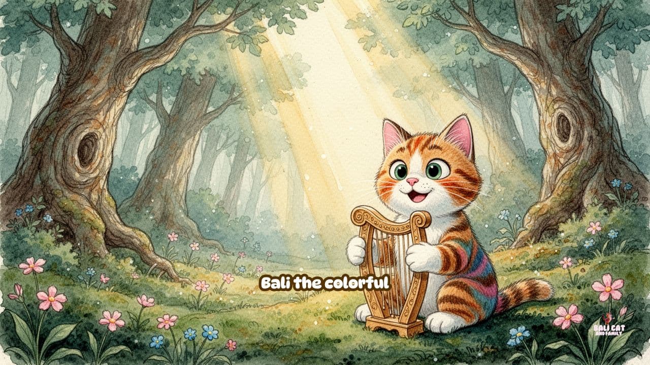 Bali the Kitty Plays Arp in Forest