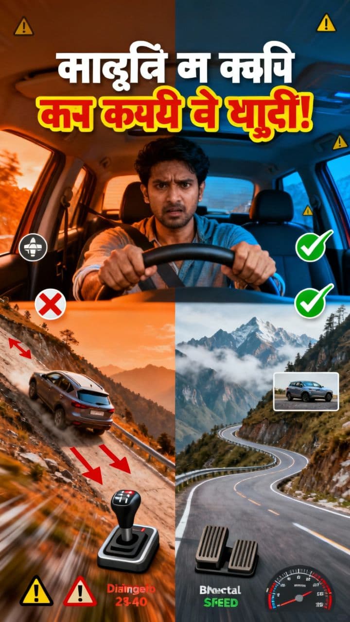 पहाड़ों पर ढलान में कभी न करें ये गलती!