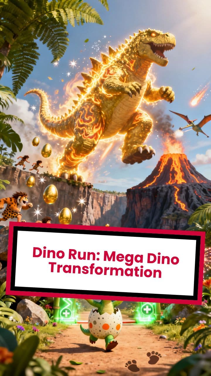 Dino Run: Mega Dino Transformation