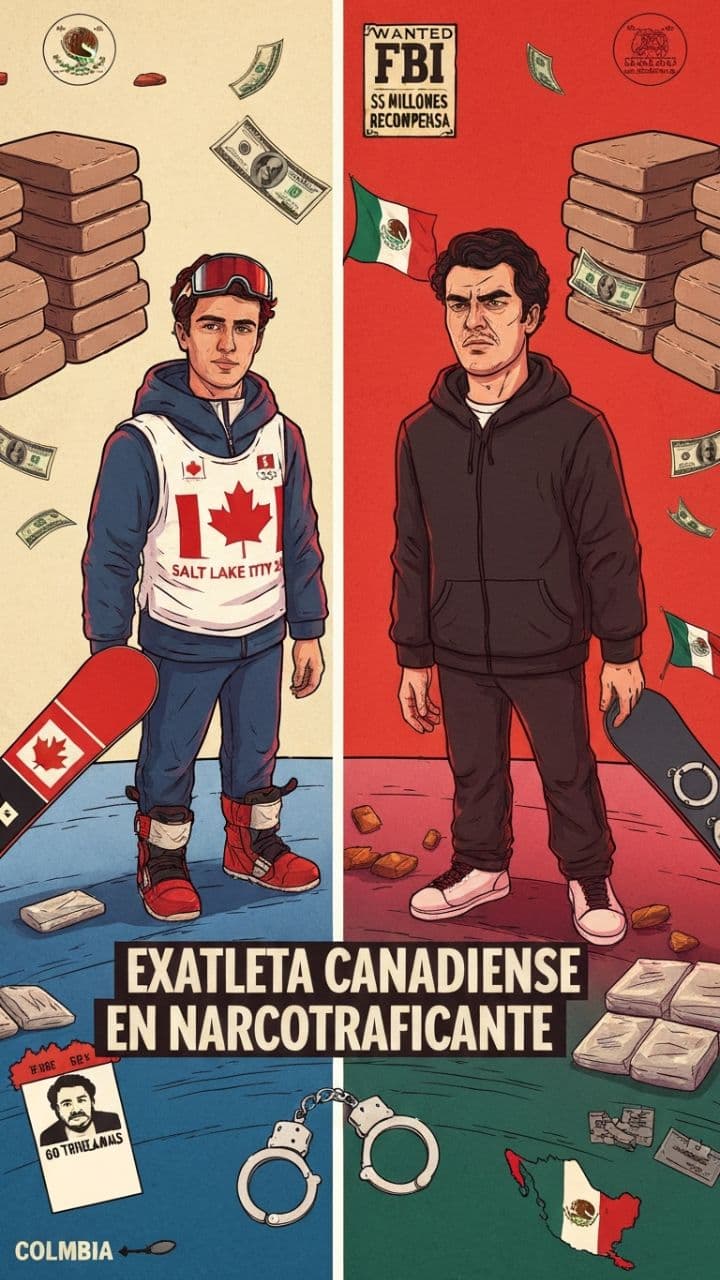 Exatleta canadiense se convierte en narcotraficante