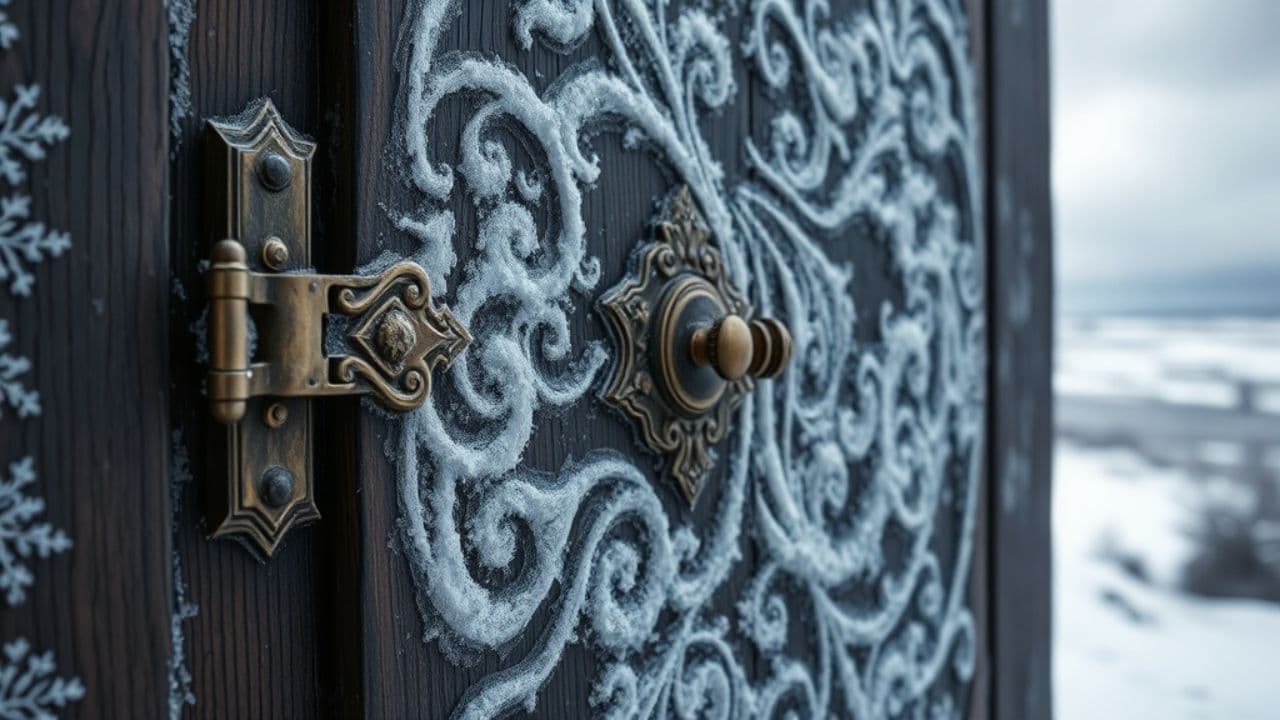 Frosted Door Opening Scene