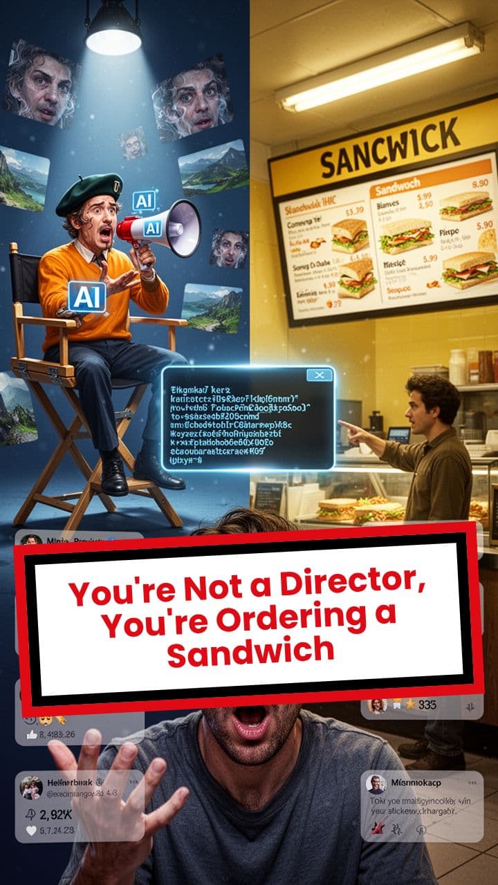 You're Not a Director, You're Ordering a Sandwich