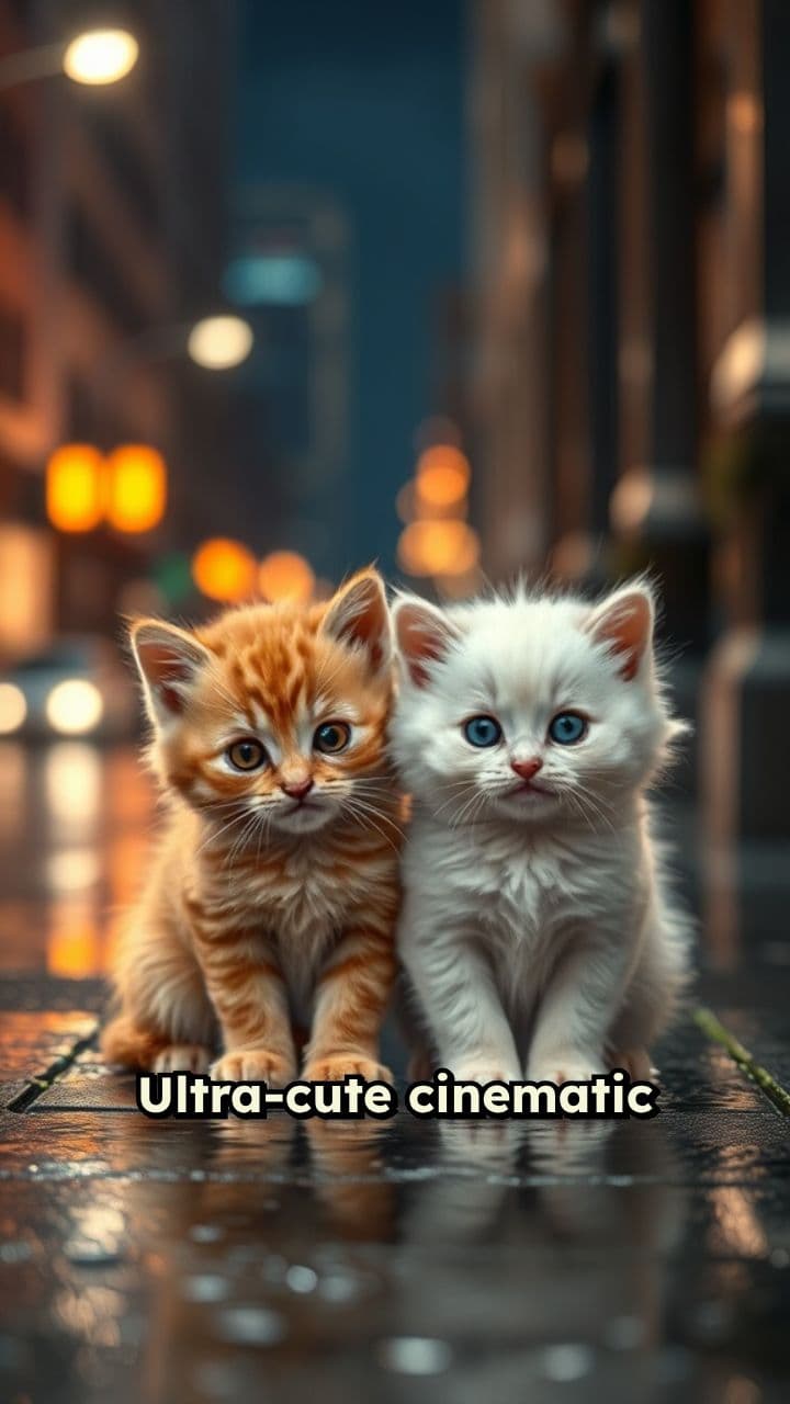 Rainy Bollywood Kitten Romance