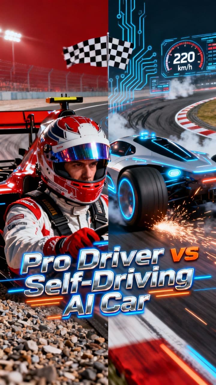 Pro Driver vs. Self-Driving AI Car