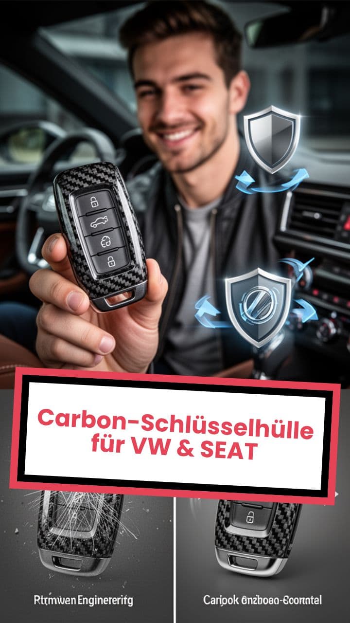 Carbon-Schlüsselhülle für VW & SEAT