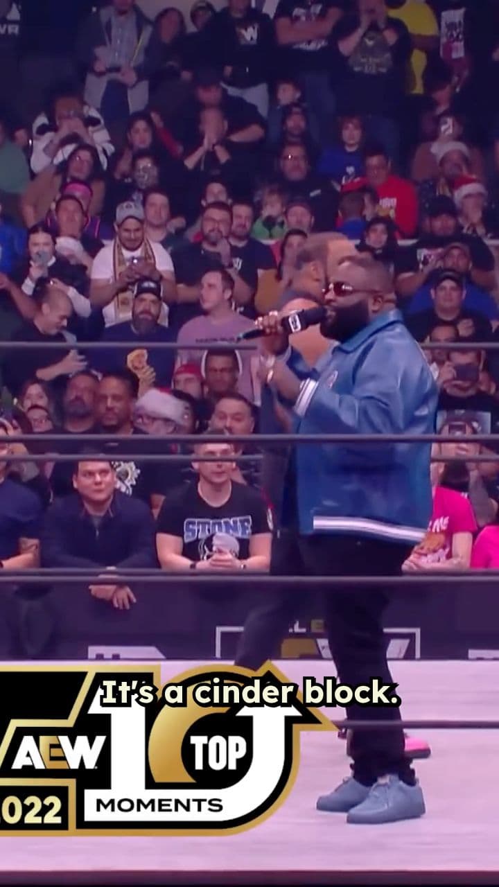 Swerve Shatters a Cinder Block on Keith Lee