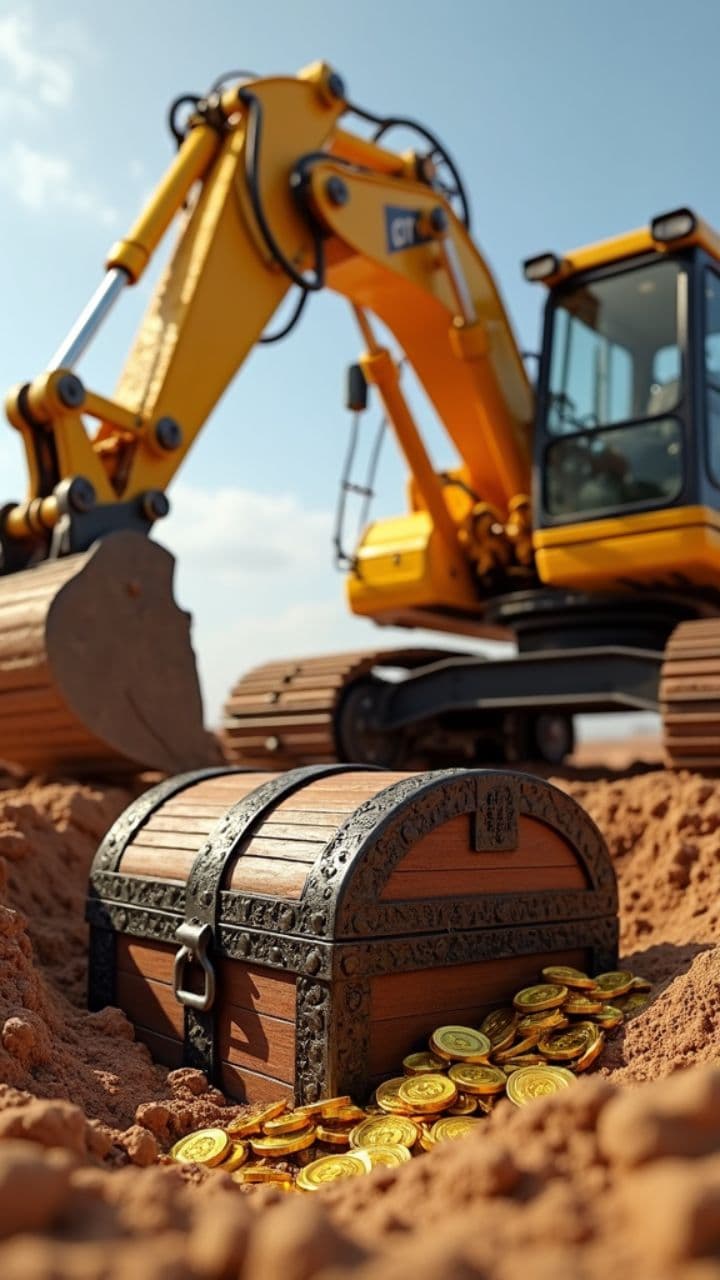 Treasure Heist: JCB and Tractor Chase
