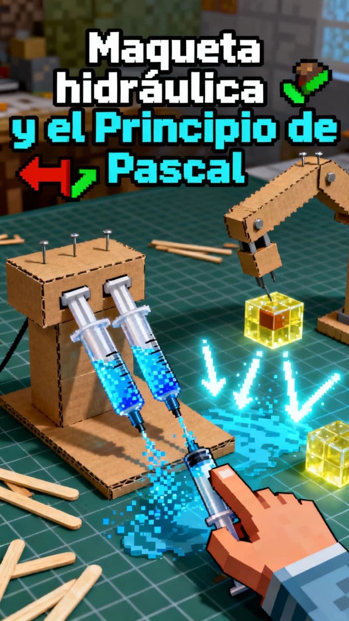 Maqueta hidráulica y el Principio de Pascal