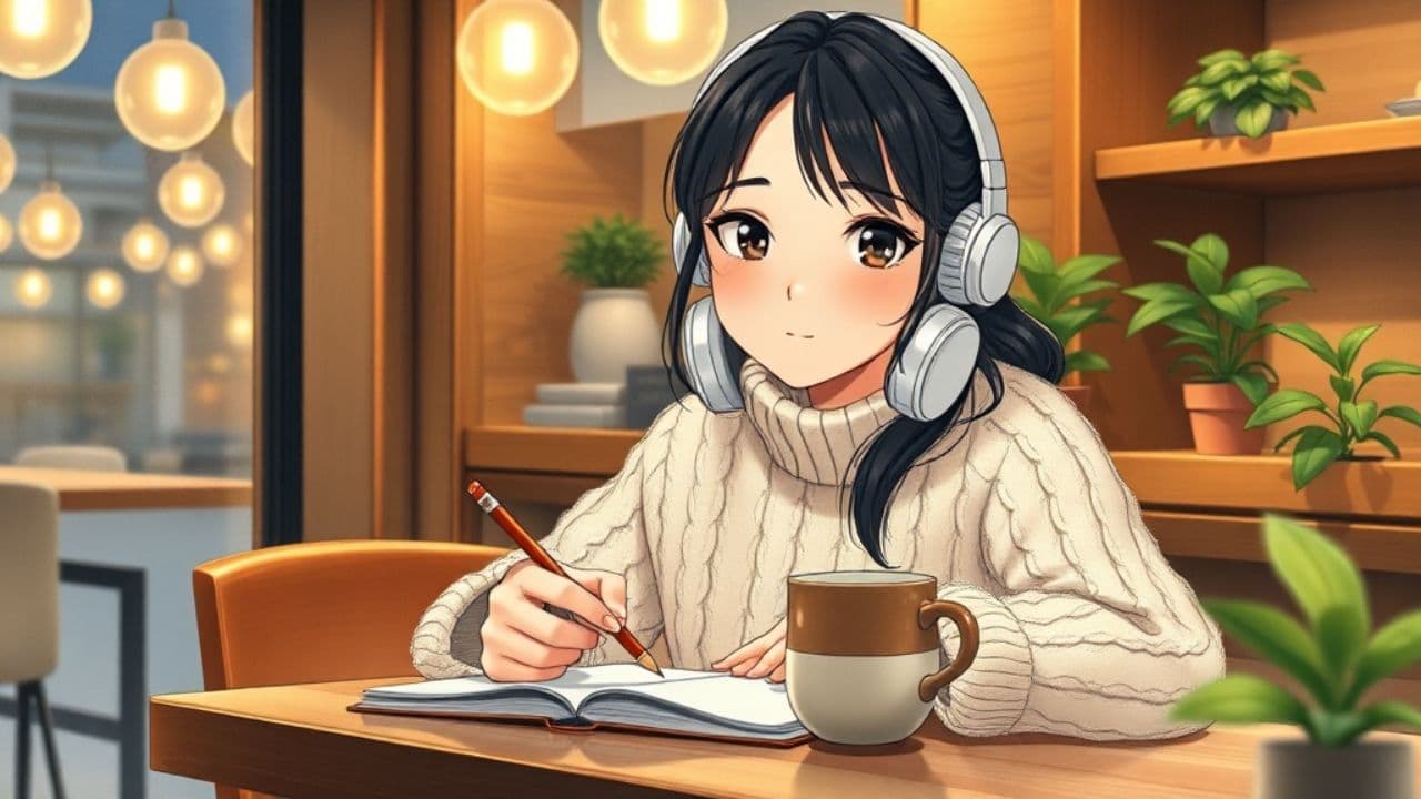 Lofi Anime Café Study