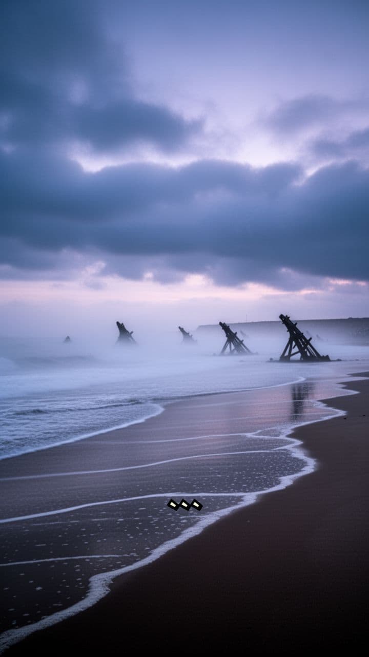 Un bébé sur les plages du Débarquement