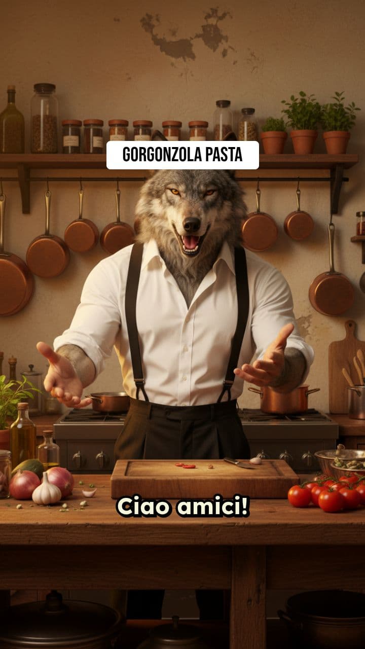 Wolf Chef's Gorgonzola Pasta