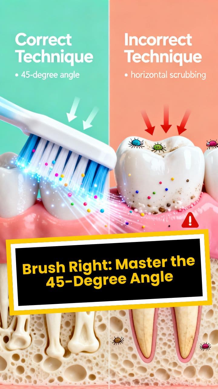 Brush Right: Master the 45-Degree Angle