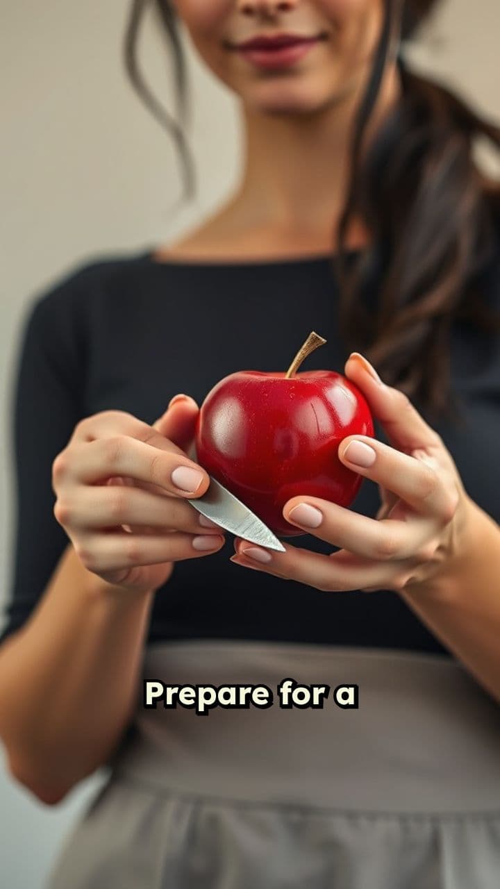 Glass Apple ASMR Slice