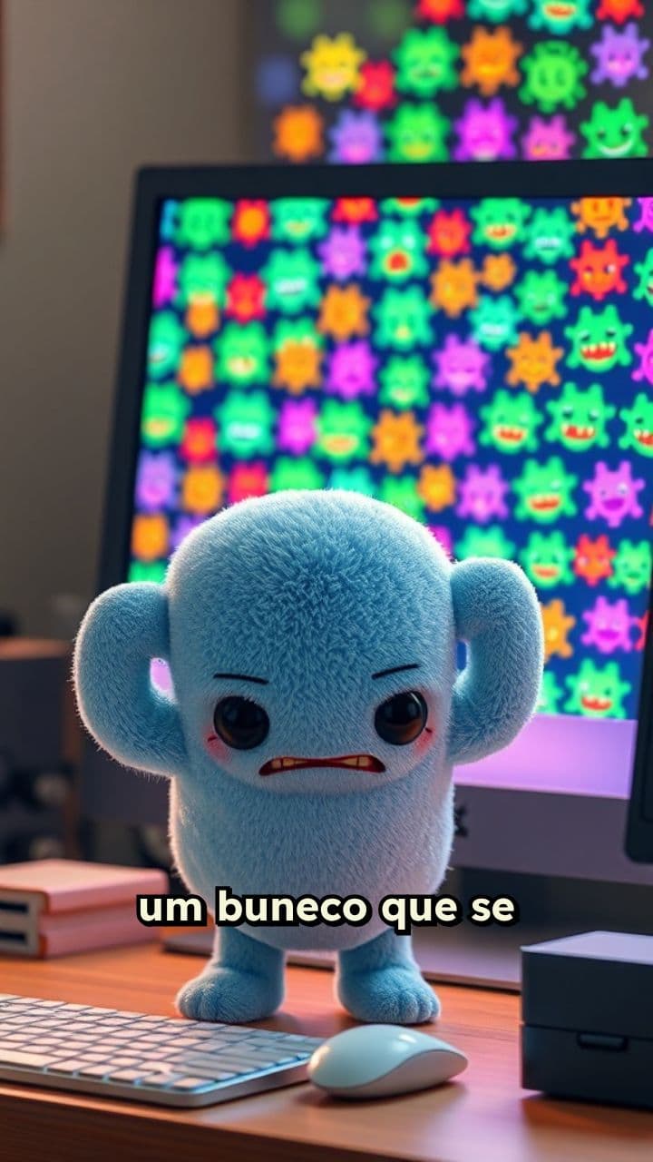 Buneco Estressado com Vírus no Computador