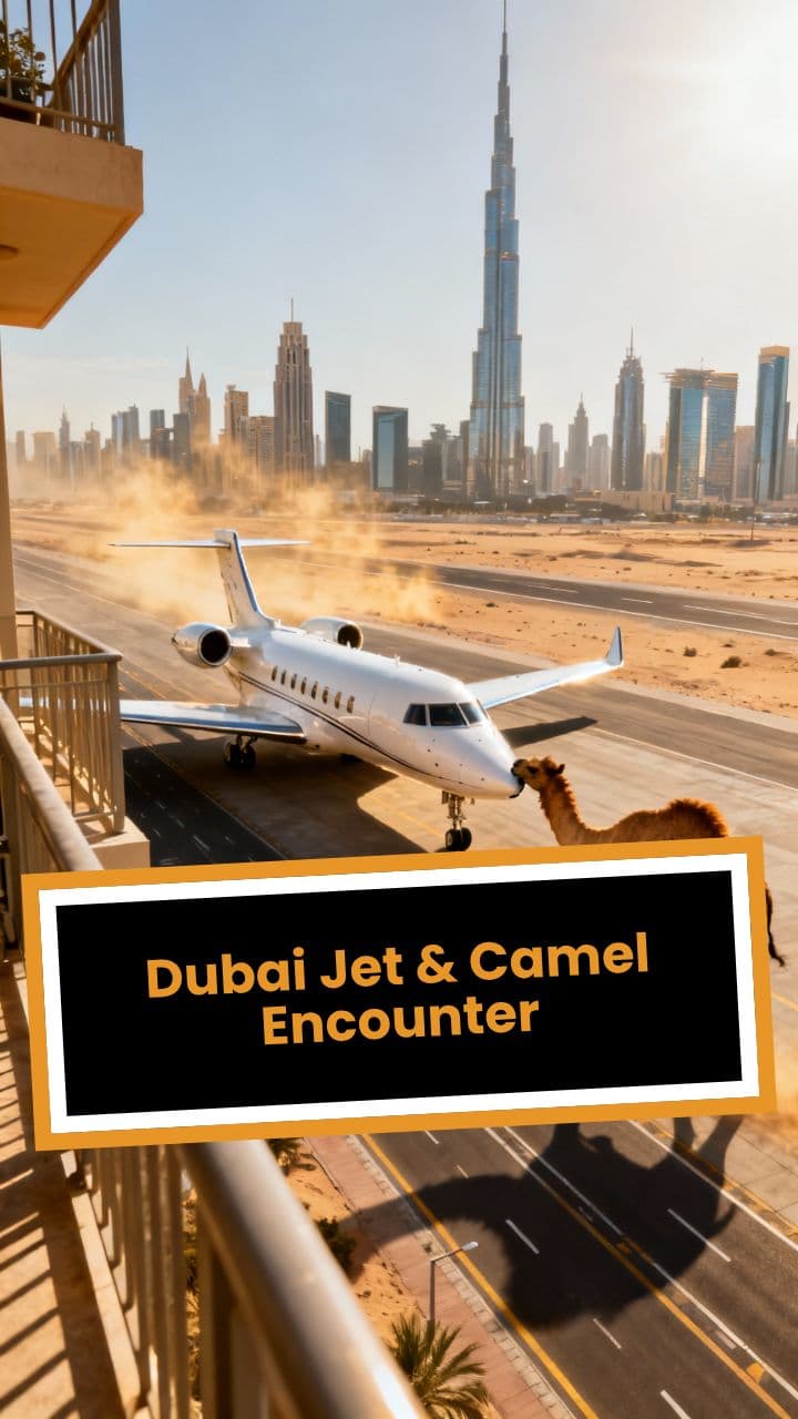 Dubai Jet & Camel Encounter