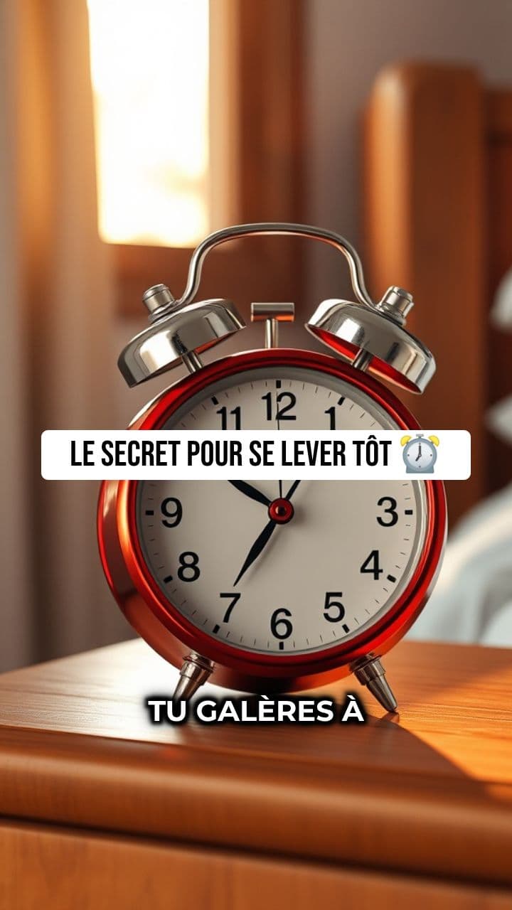 Le secret pour se lever tôt