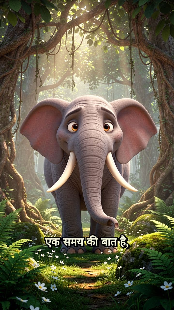 Gajraj Leads Animals to Hidden Lake