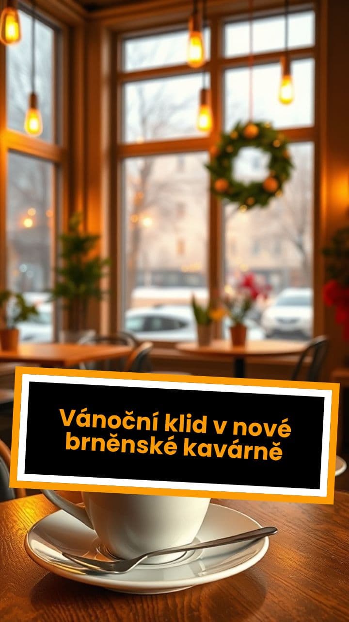 Vánoční klid v nové brněnské kavárně