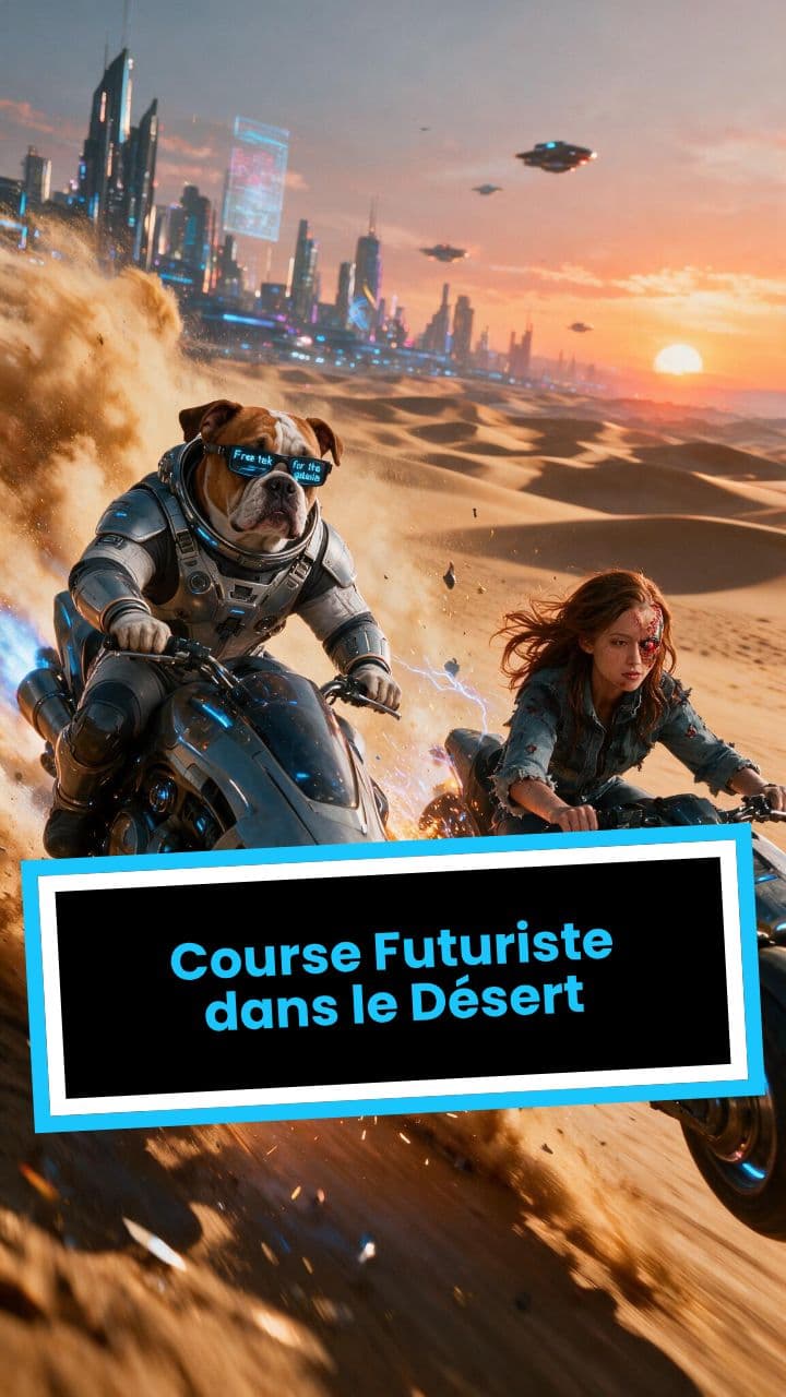 Course Futuriste dans le Désert
