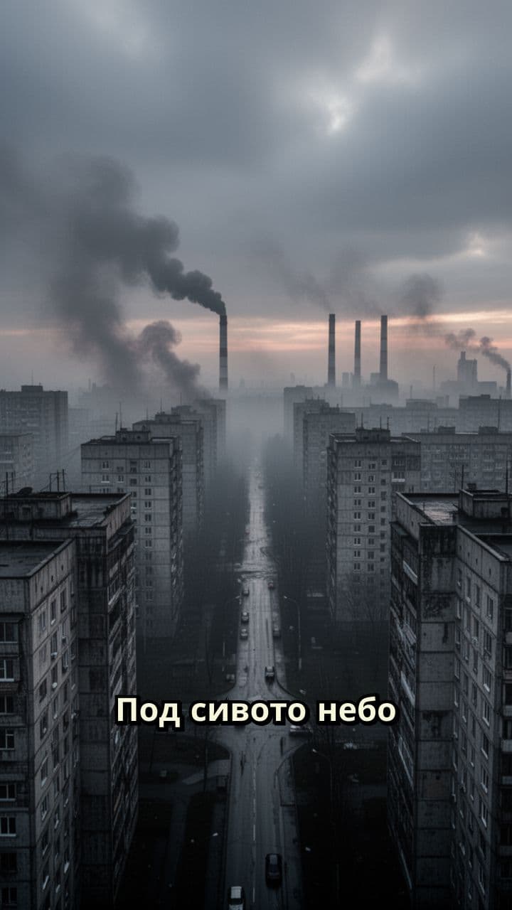 Чад и тишина под сиво небо