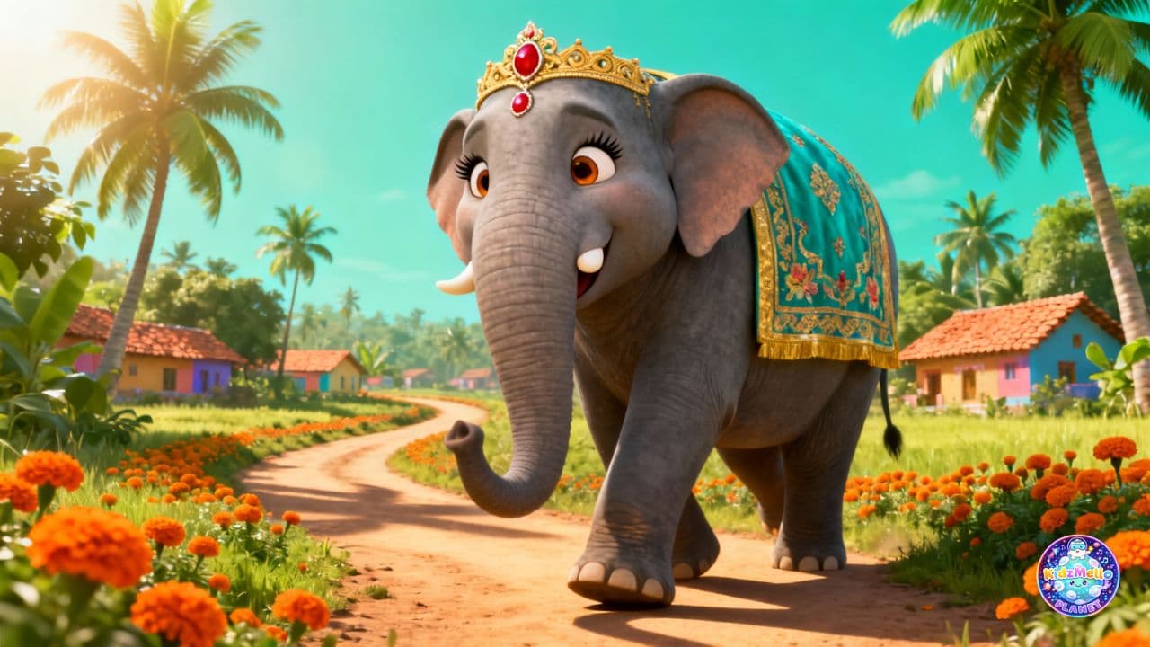 हाथी राजा का मजेदार घर दौरा