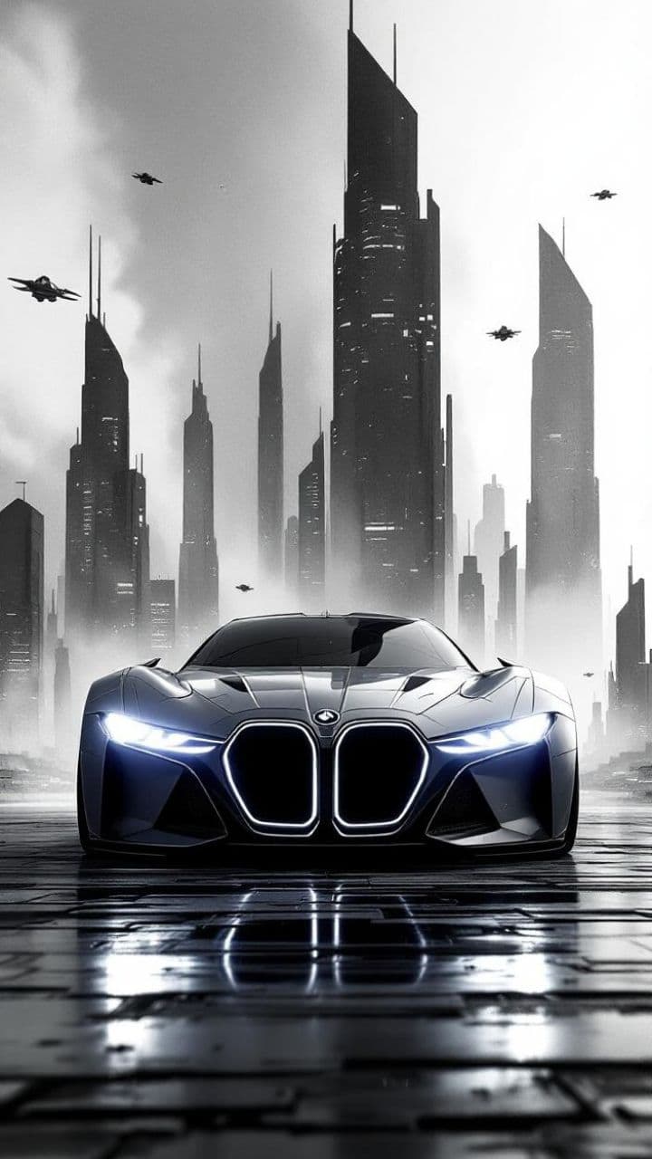 BMW en réalisme pictural et esquisse